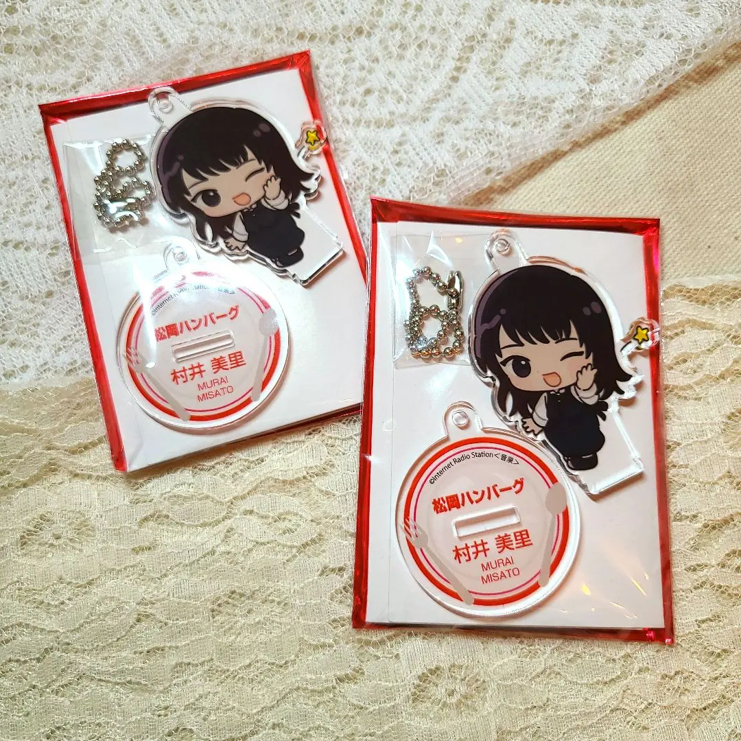 松岡禎丞 松岡ハンバーグ アクスタ 4個セット 松岡ハンバーグ アクリルスタンドキーホルダー4