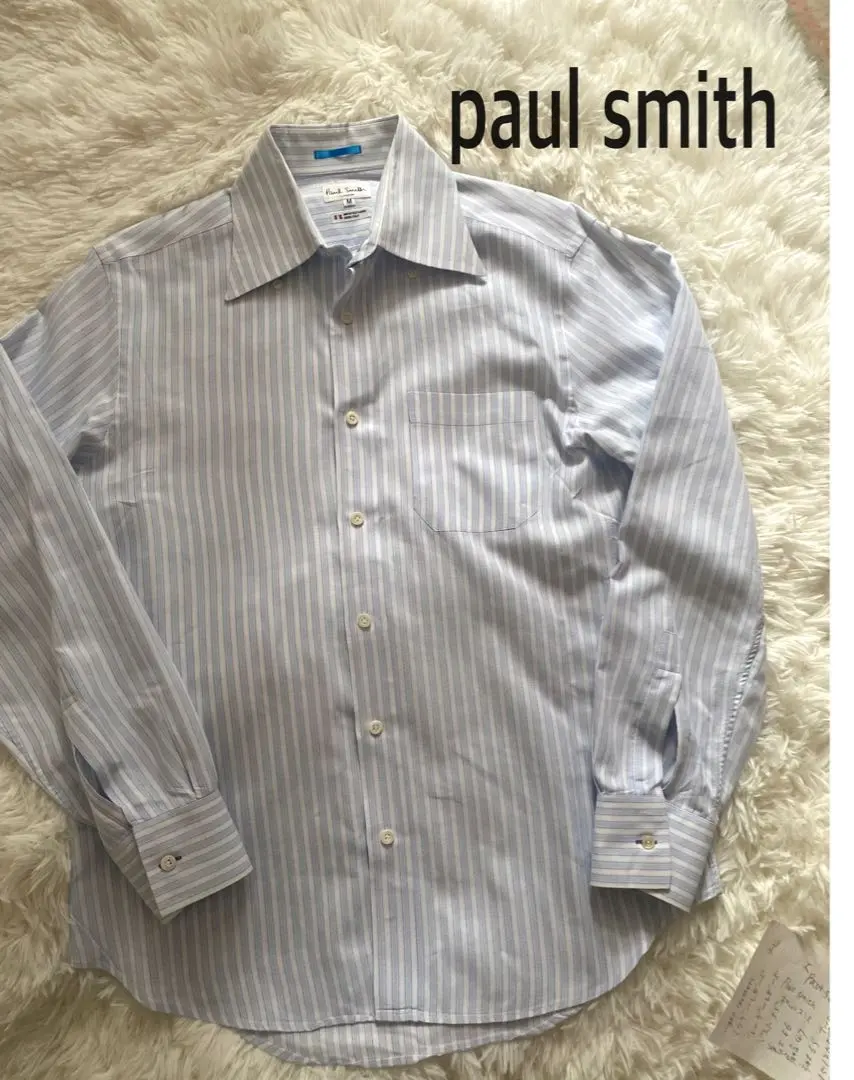 保羅史密斯 長袖襯衫 水藍色格紋 M 入社式 的縮圖