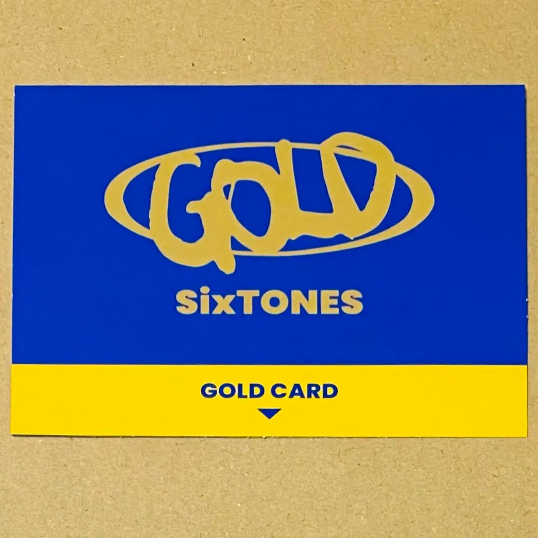 Thumbnail of SixTONES Album GOLD Purchase Bonus: Everyday Life Card - Original Gold