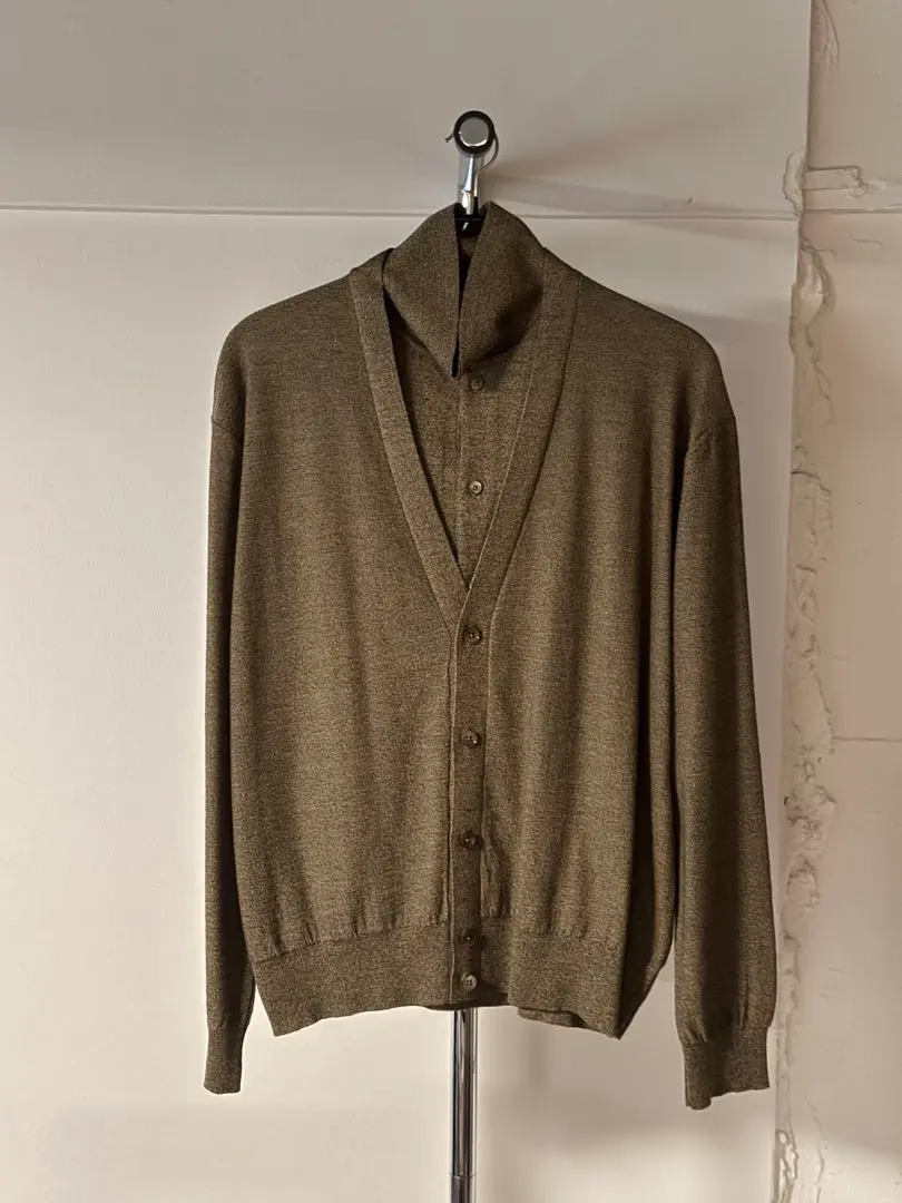 LEMAIRE 22AW ウール カーディガン ローゲージ クリーム イタリア製 LEMAIRE 22AW ウール カーディガン ローゲージ クリーム イタリア製