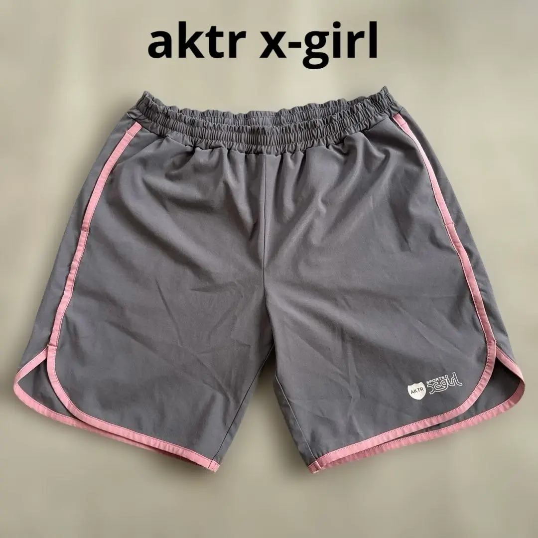 AKTR x-girl　バスパン　バスケット　レディース　練習着　tシャツ AKTR x-girl バスパン バスケット レディース 練習着 tシャツ