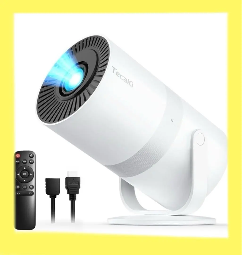 Thumbnail of [2025 New Model] Projector - 270° Rotation, 4K Video, Home Theater, White