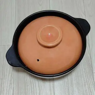 橘色 土鍋 直徑約25cm 的縮圖