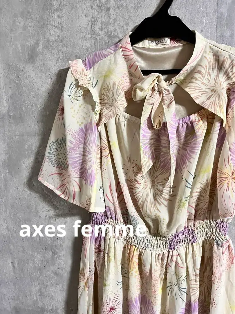 Thumbnail of axes femme Fireworks Pattern Dress with Bow Tie