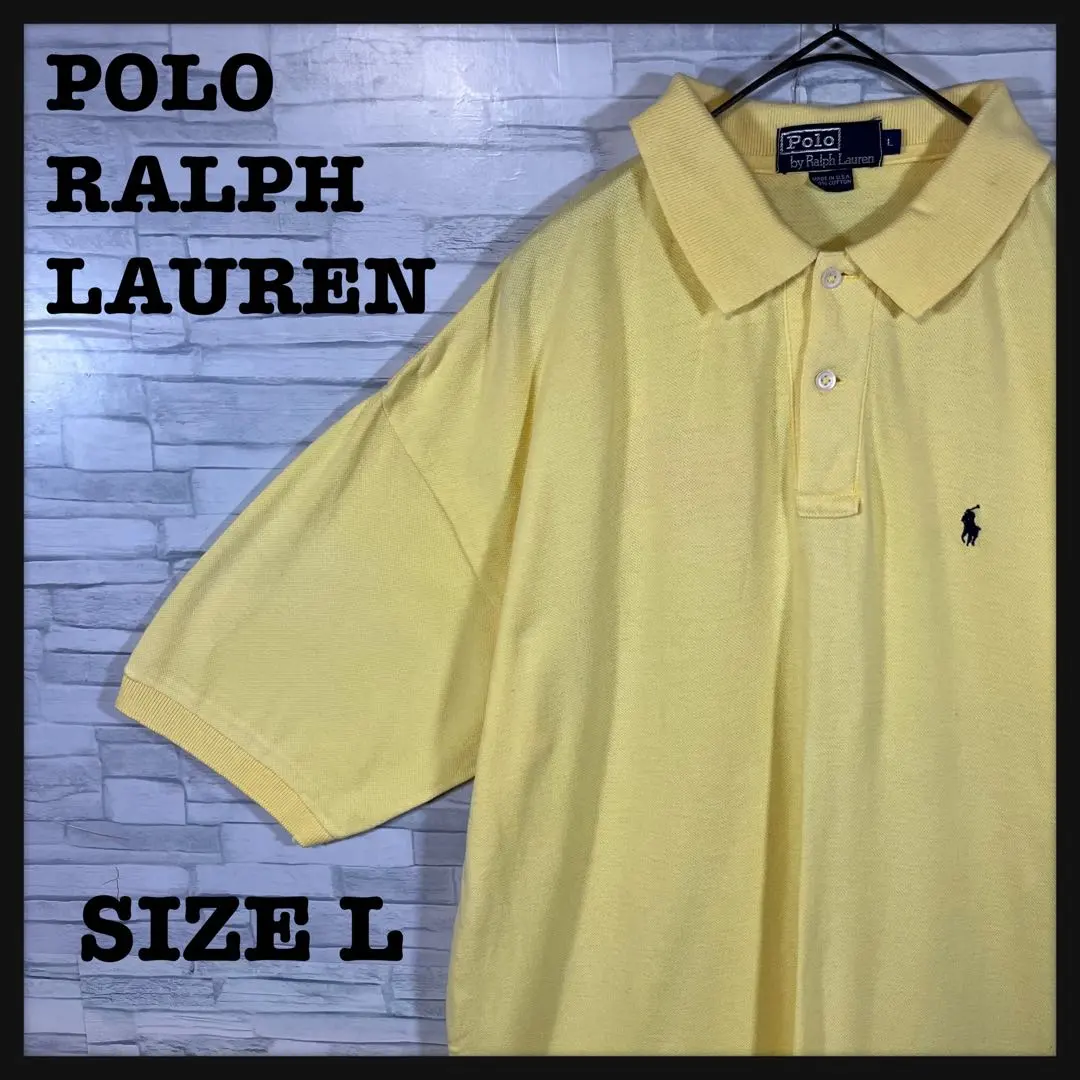 Thumbnail of POLO RALPH LAUREN Polo Shirt, One-point embroidery, Yellow, L