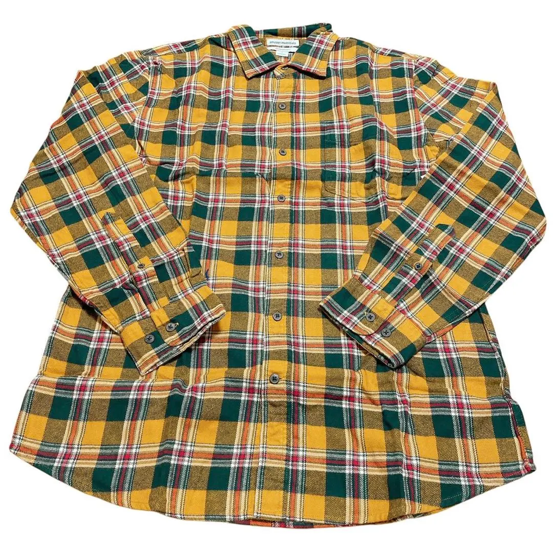 Thumbnail of Flannel Shirt Slim Fit Long Sleeve Men's XL Size