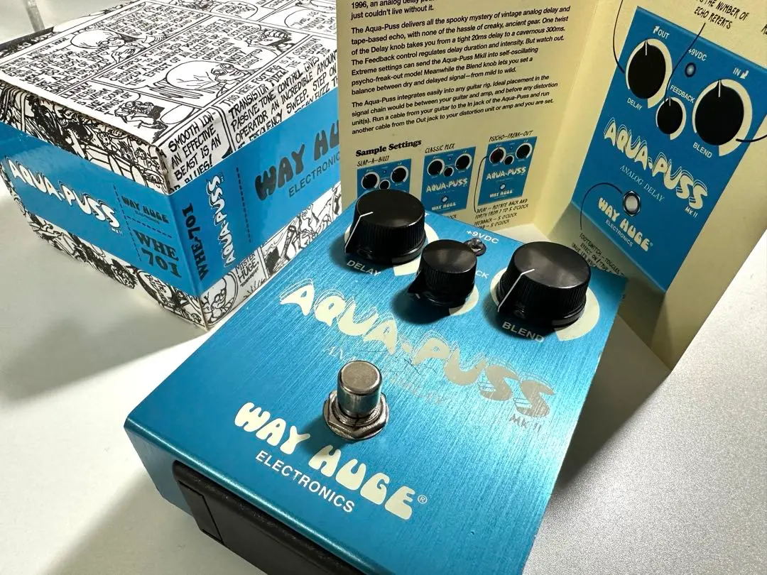 Way Huge Aqua Puss MK II アナログディレイ Way Huge Aqua Puss Mk II Delay Pedal - YouTube