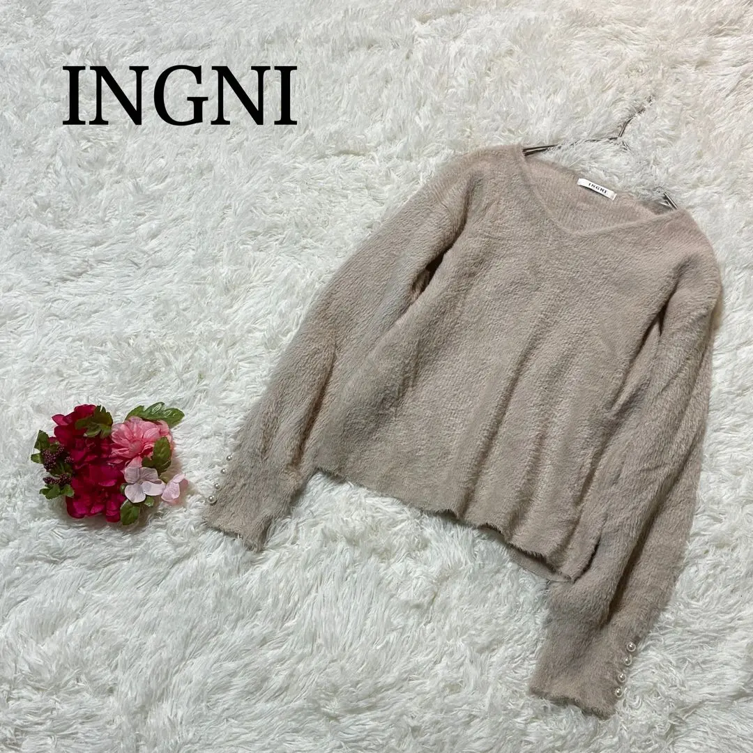 Thumbnail of INGNI Knit Sweater M Beige