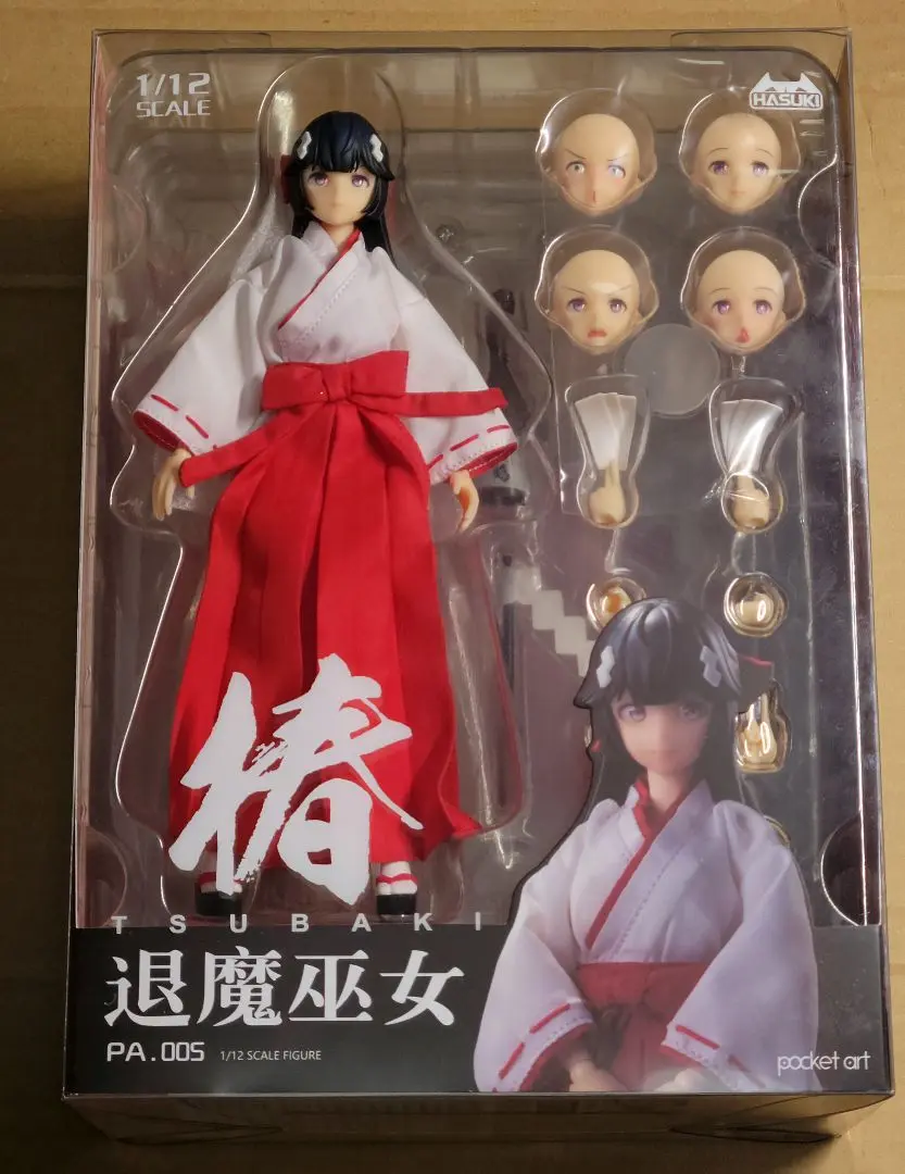 【中古品】HASUKI 退魔巫女 ツバキ 中古即納】[FIG]POCKET ART SERIES PA005 退魔巫女 椿(つばき) 1