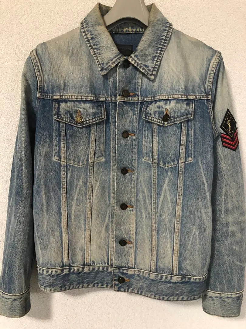 SAINT LAURENT - 【希少】Sサイズ SAINT LAURENT デニムジャケット S Saint Laurent デニムジャケット | ブルー | FARFETCH JP