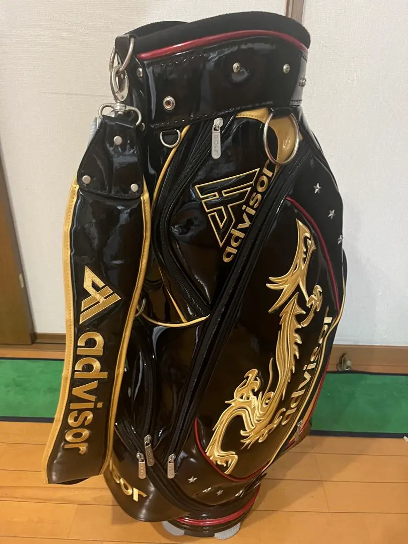 advisor ゴルフバッグ・キャディバッグ 黒/金 2025年最新】advisor アイテム：キャディバッグ ゴルフバッグ