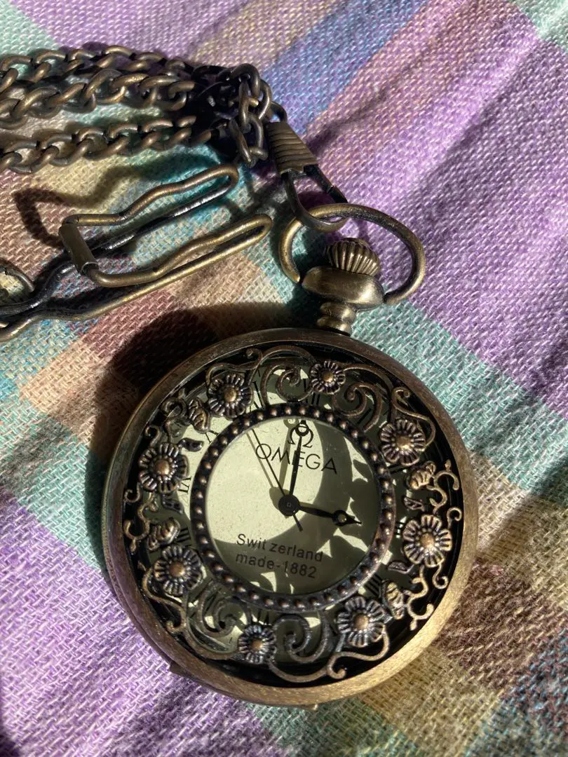 【不動品】 OMEGA オメガ スケルトン加工 球体 置き時計 1882年 不動品】 OMEGA オメガ スケルトン加工 球体 置き時計 1882年