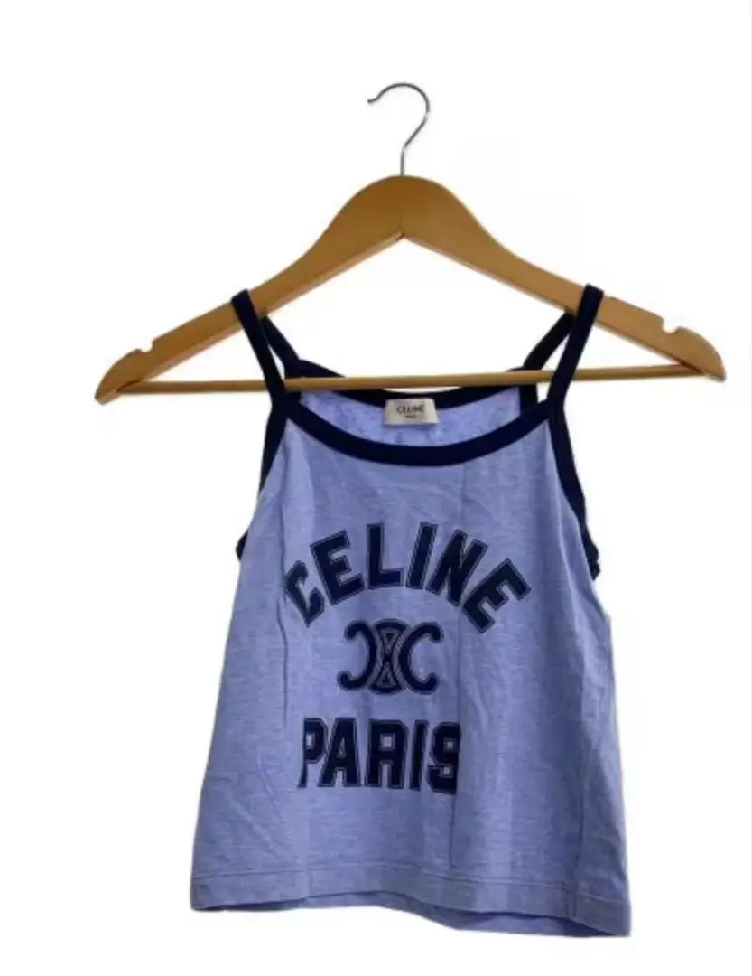 CELINE ホワイト キャミソール ホワイト（白）系 M CELINE(セリーヌ) キャミソール(レディース