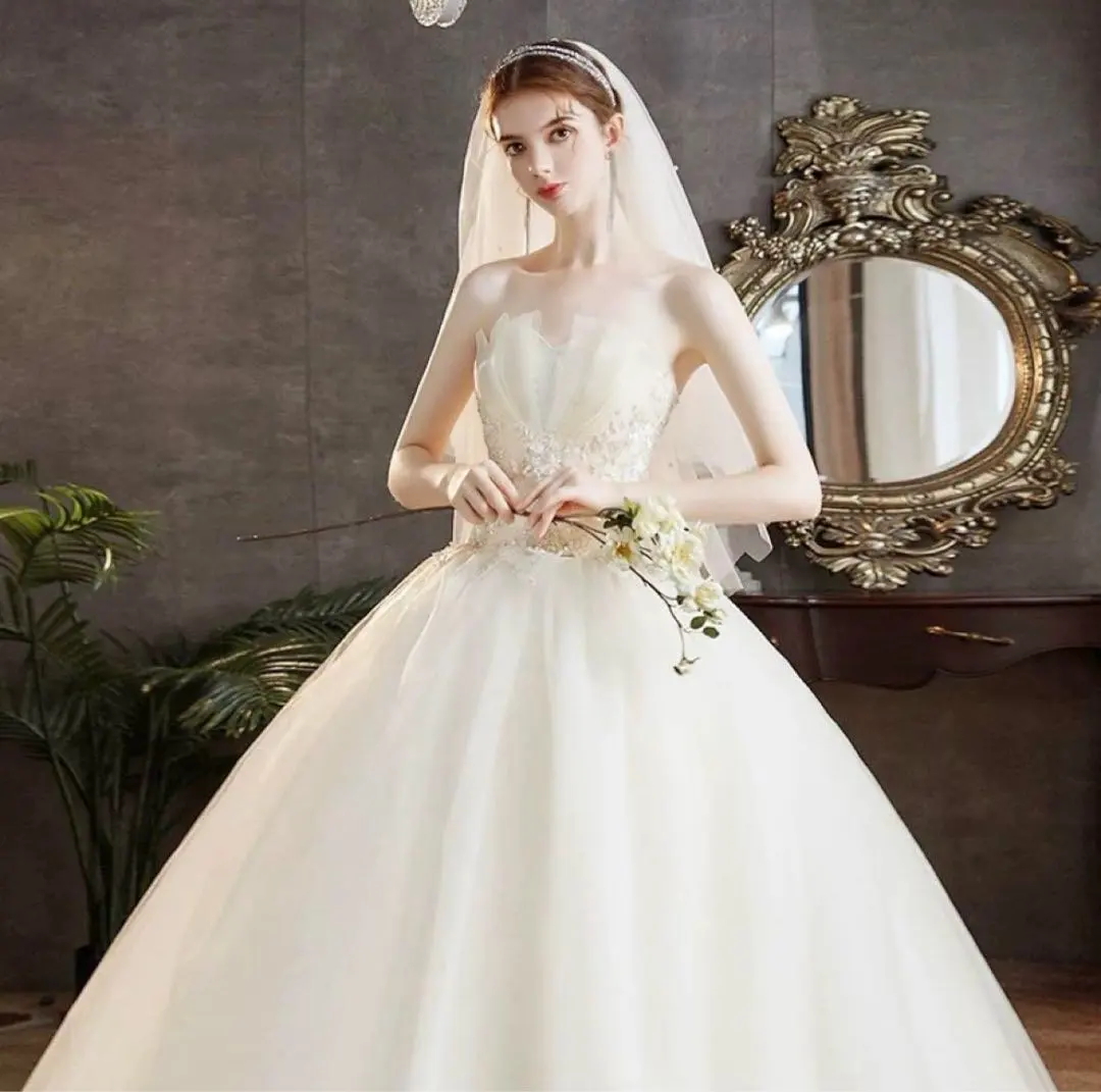 Thumbnail of Princess Line Wedding Dress, Tube Top, Wedding, Pre-wedding Photoshoot