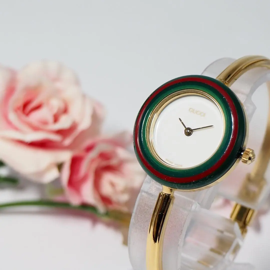 Gucci レディース 時計 カラーチェンジリング付き✳電池交換済 2025年最新】グッチ 時計 チェンジリングの人気アイテム - メルカリ