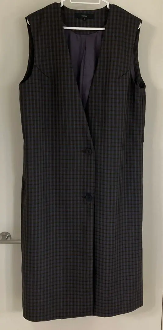 FLORENT 23AW ツイルストレッチベスト ジレ ノースリーブ 黒 M FLORENT 23AW ツイルストレッチベスト ジレ ノースリーブ 黒 M
