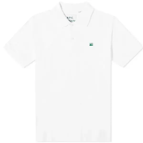 A.P.C. x Lacoste ポロシャツ 白 サイズS A.P.C. x Lacoste Patchwork Polo Shirt White Men's - SS22 - US