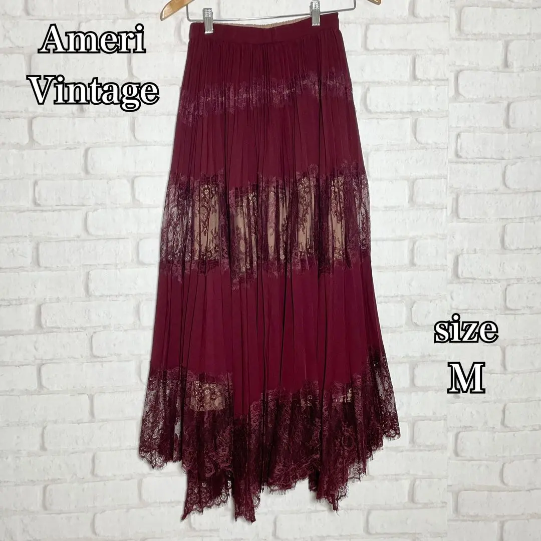 【極美品】 アメリ UNDRESSED LACE SANDWICH SKIRT 最前線の Ameri（アメリ）の「UNDRESSED LACE SANDWICH SKIRT