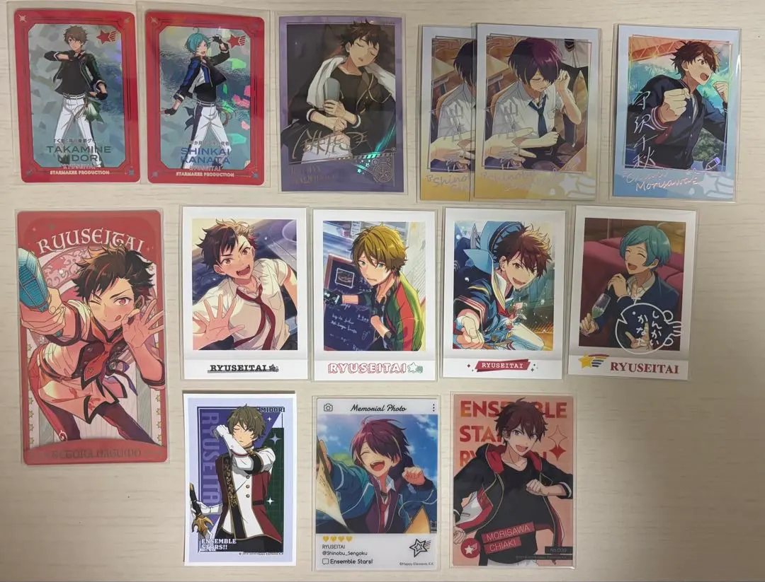 Thumbnail of Ansuta (Ensemble Stars) Chiaki, Kanata, Tetora, Midori, Shinobu, PASHAKORE (photo cards), Arcana Card, Clear Card