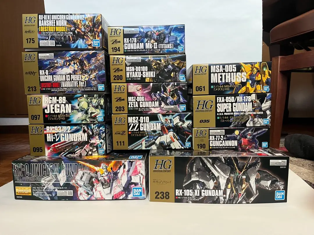 【未組み立て】ガンプラまとめ売り　ダブルゼータ　フェネクス　スーパーガンダム、他 未組み立て】ガンプラまとめ売り ダブルゼータ フェネクス