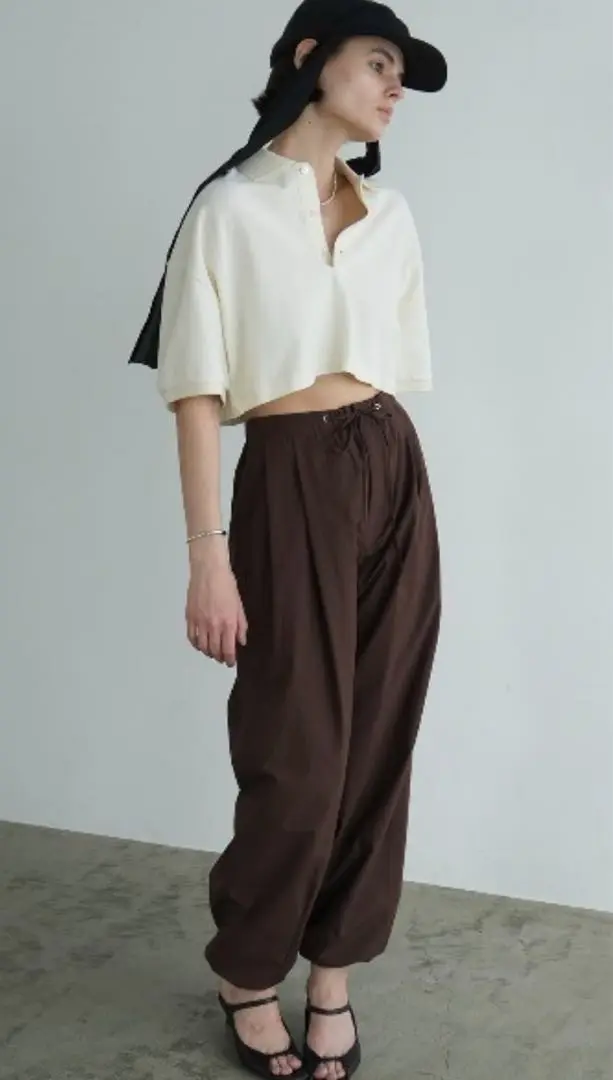 CLANE CROPPED POLO TOPS サイズ1 グリーン 新品未使 CLANE CROPPED POLO TOPS