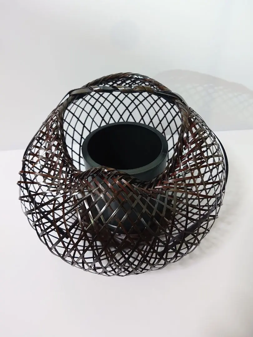 新品　有馬籠　竹製 花器 編み込みデザイン Yahoo!オークション -「有馬」(木工、竹工芸) (工芸品)の落札
