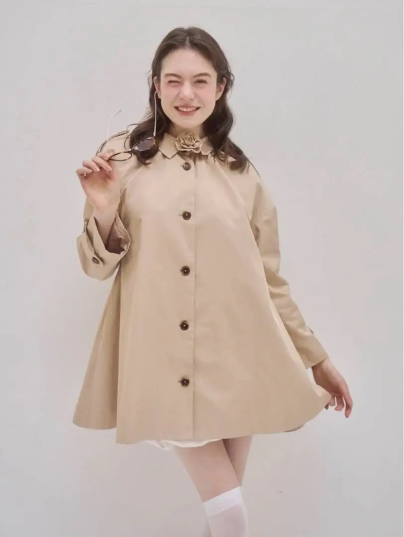 muguet スプリングカラートレンチコート 2025年最新】ミュゲ トレンチコート・スプリングコートの人気