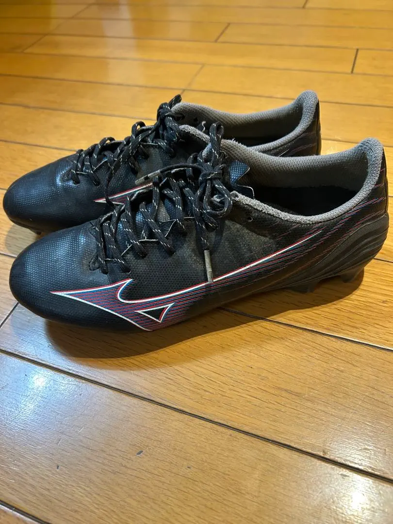 美津濃釘鞋 24.5 黑色/紫色 附『ZAMST』鞋墊！ 的縮圖