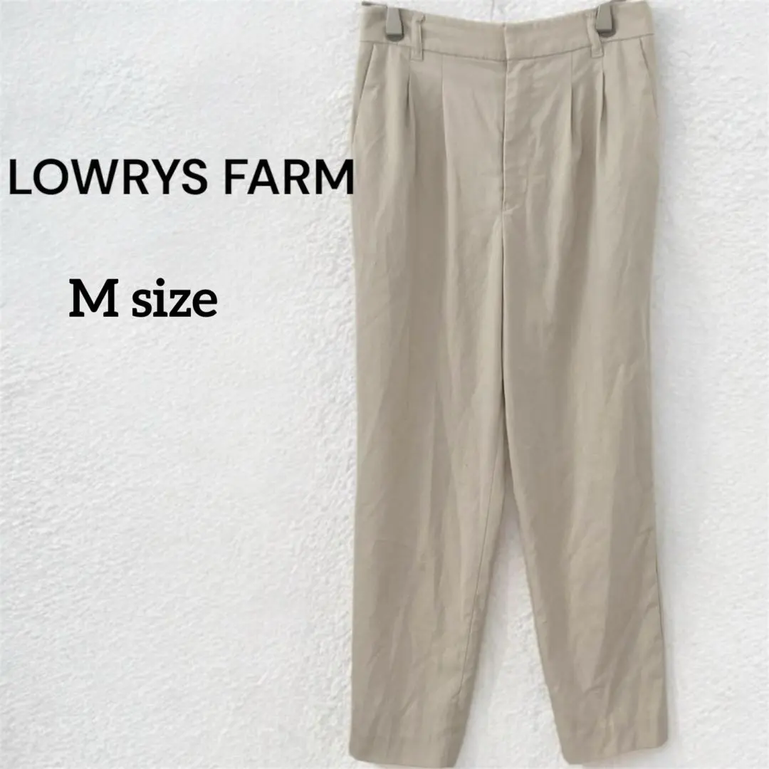 Thumbnail of LOWRYS FARM Tuck Tapered Pants, Elastic Waist, Ivory, Size M