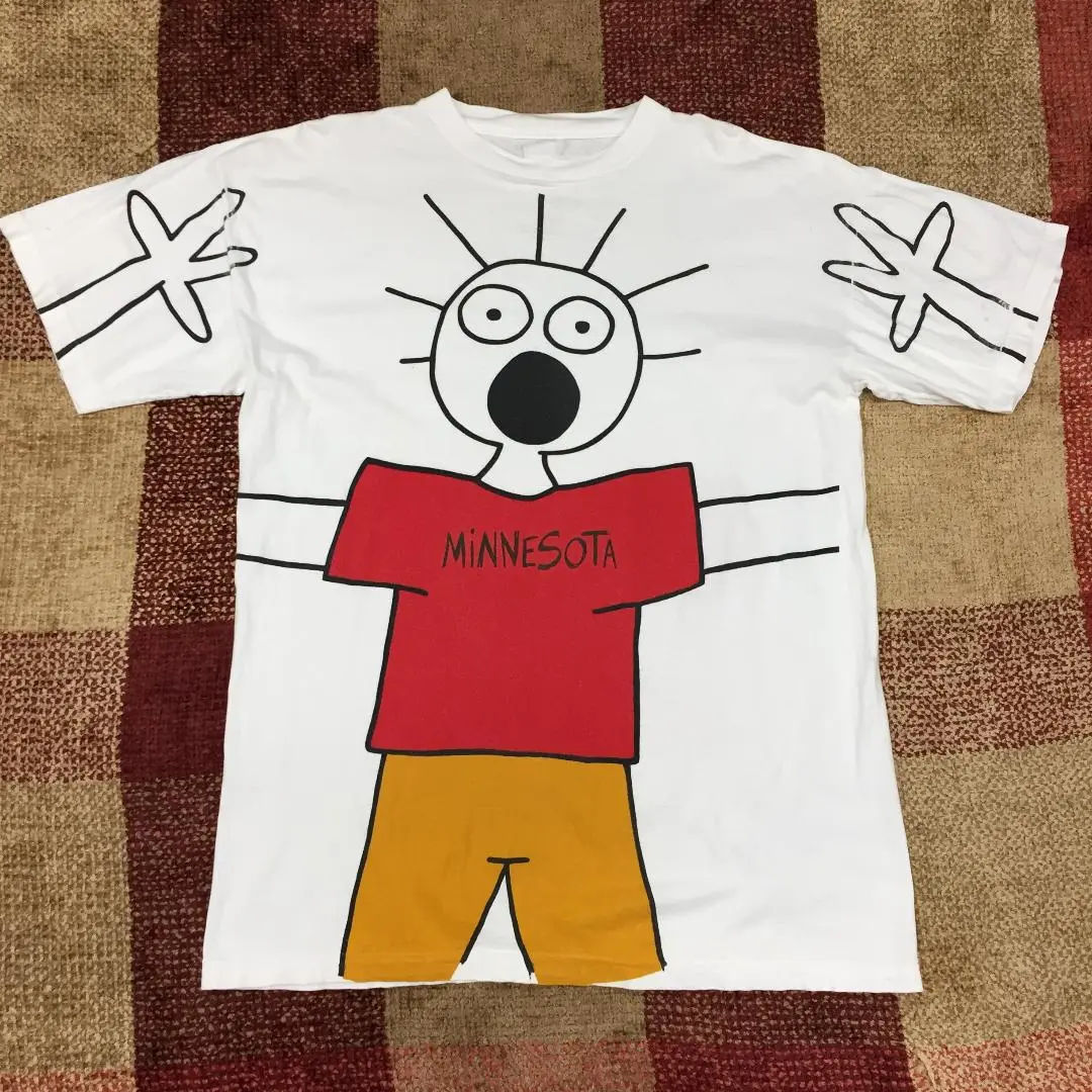 90s USA製 Scared Guy プリントTシャツ | Këvin Used Clothing Store