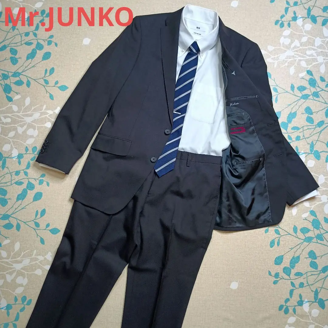 Mr.JUNKO 3ピース YA4 総裏 ストライプ ビジネススーツ ブラック 2025年最新】Mr.Junko カラー：ブラック系 ビジネススーツの人気