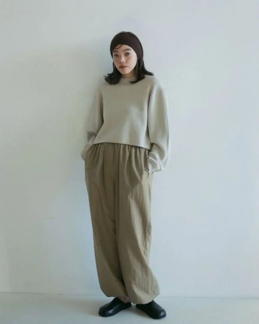 Thumbnail of ànuke Nylon Volume Pants (Beige)