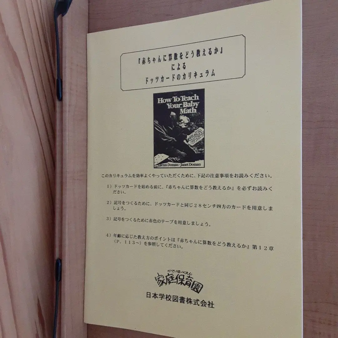 atochan 家庭保育園 ドーマン博士 ドッツカード 家庭保育園 ドッツカード ドーマン博士のドッツカード