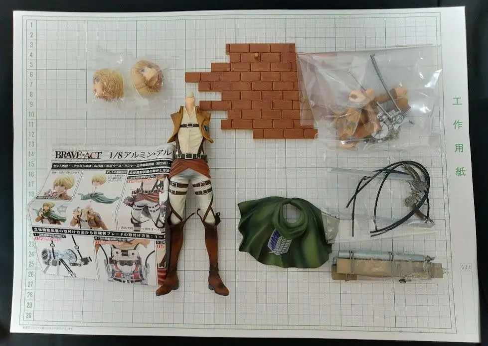 【希少・未開封】アルミン　進撃の巨人　ブレイブアクト 1/8 フィギュア 千値練 2025年最新】BRAVE-ACT 1/8 進撃の巨人 アルミン・アルレルトの