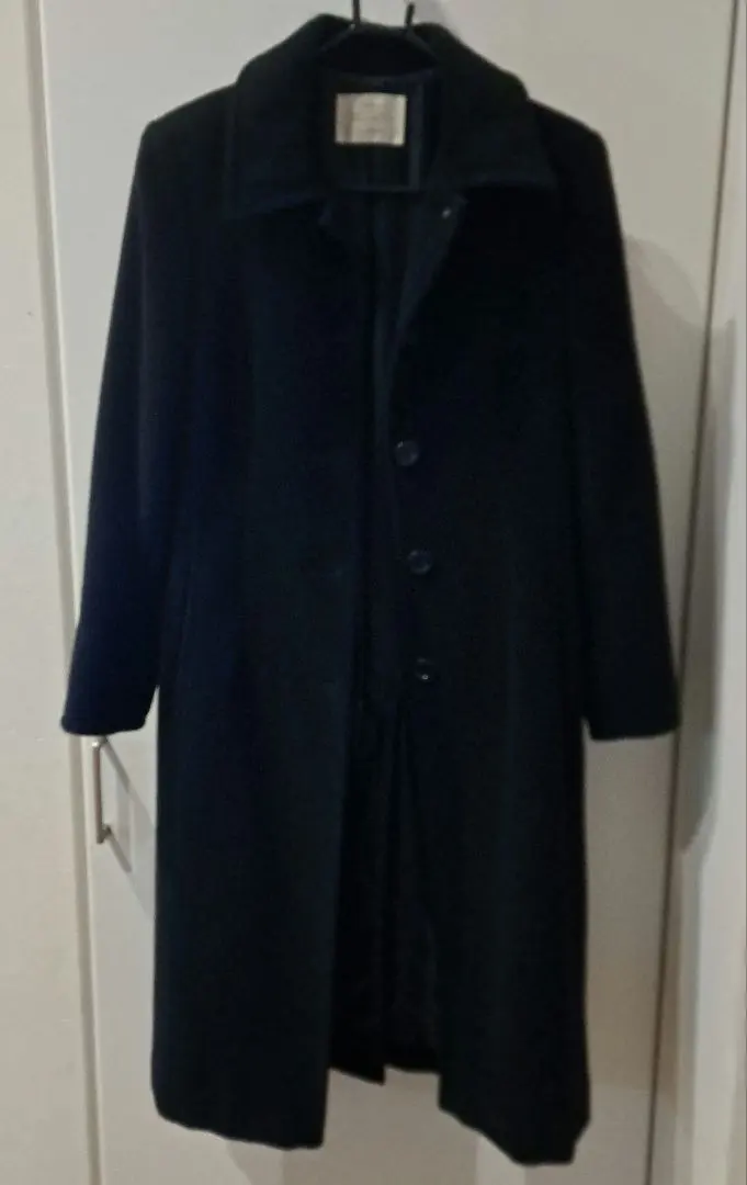 Thumbnail of Foiee Black Long Coat, Made in Japan, Alpaca