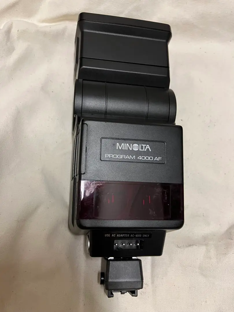 ミノルタ　プログラムフラッシュ　4000AF MINOLTA 4000AF プログラムフラッシュ 取扱説明書