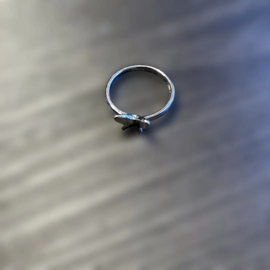 Thumbnail of [250] American casual butterfly design silver color ring, size 11