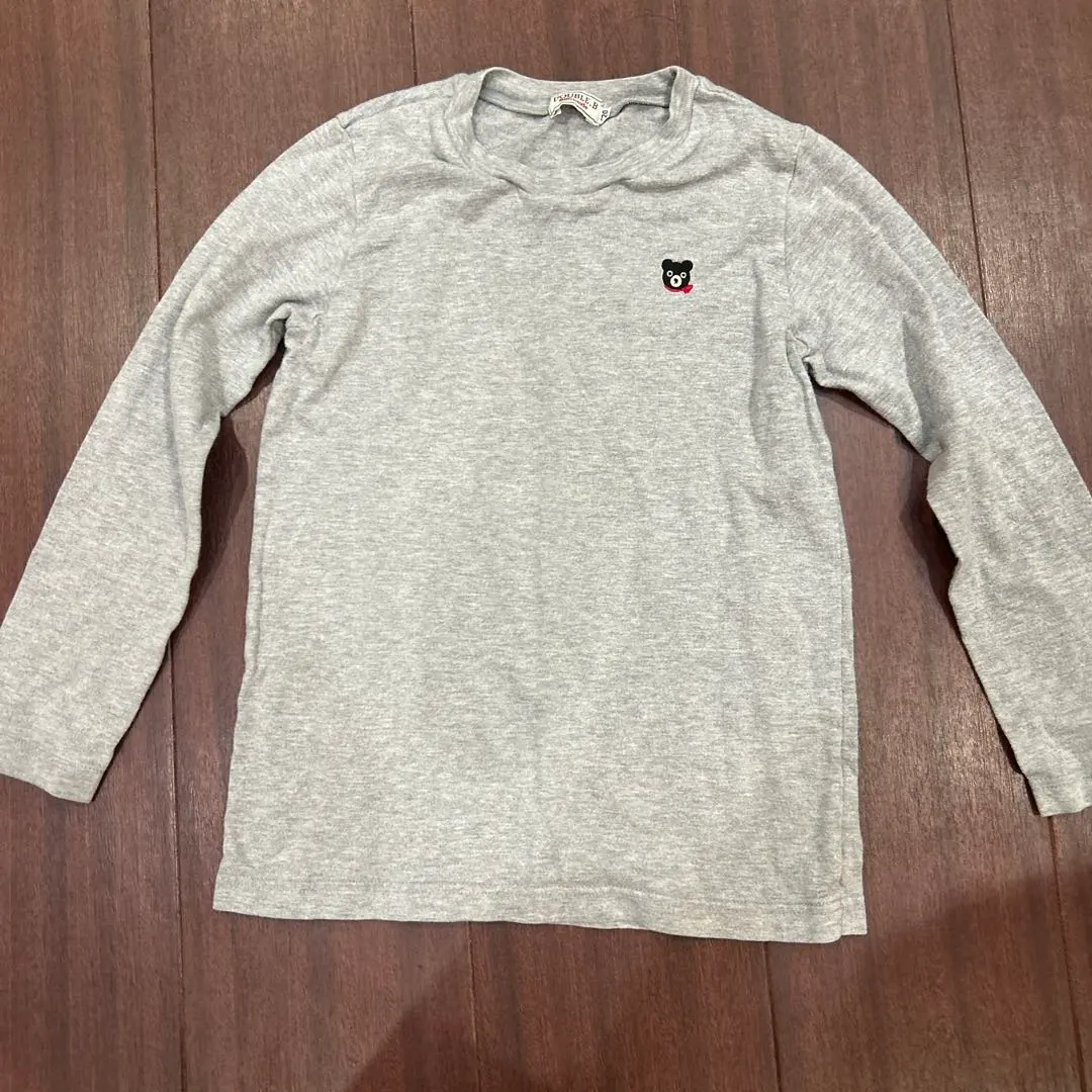 Thumbnail of DOUBLE.B Gray Long Sleeve Cut-and-Sewn Shirt 120cm