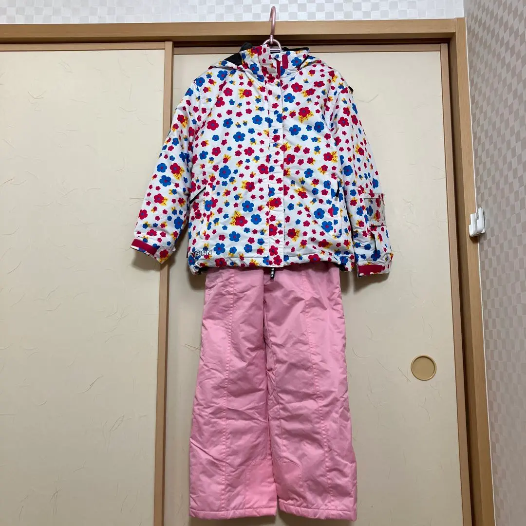 ビジョンストリートウェアー スキー上下セット 150 VISION STREET WEAR - visionキッズスキーウェア 上下セット美品