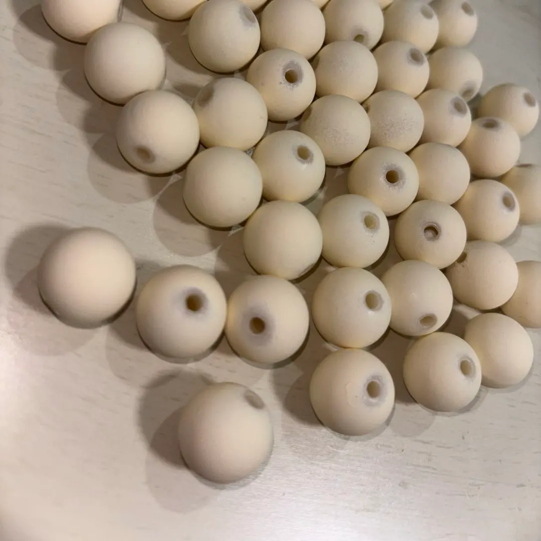 客製串珠 啞光 白色 16毫米 的縮圖