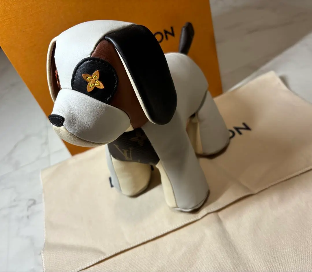 LOUIS VUITTON ルイヴィトン ドゥドゥオスカー　犬ドッグ ぬいぐるみ ドゥドゥ オスカー 犬 ドッグ ぬいぐるみ モノグラム/レザー