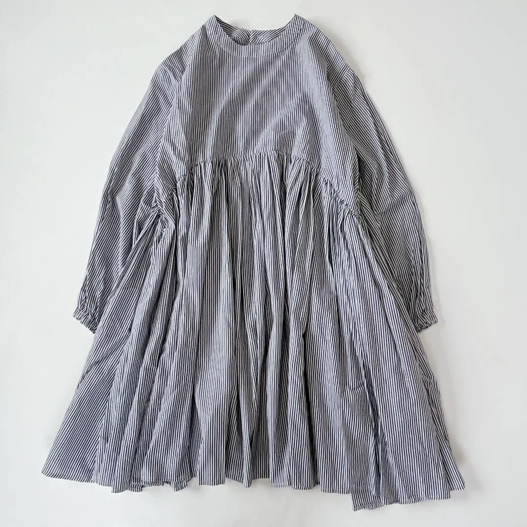 Thumbnail of Excellent condition ✨ 23SS Beardsley Pre-dyed Gathered Tunic Blouse Stripe