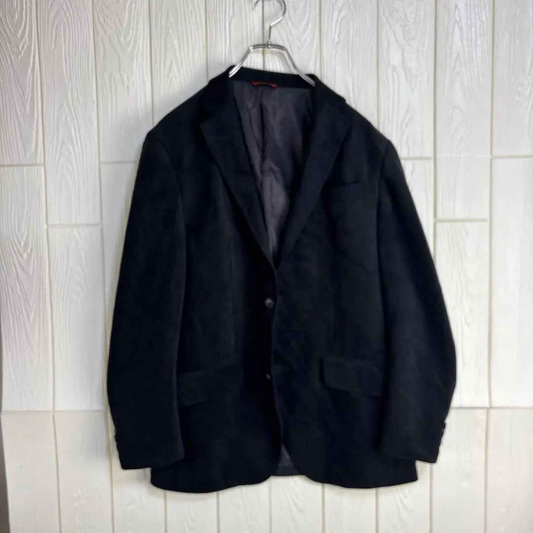 未使用級 Hush Puppies シアサッカー ジャケット ネイビー L 未使用級 Hush Puppies シアサッカー ジャケット ネイビー L