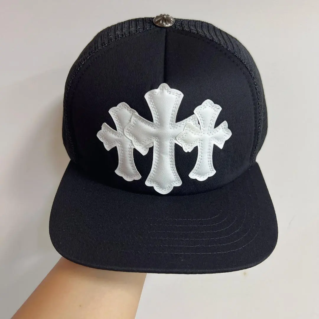 Thumbnail of CH Black Baseball Cap with White Cross Embroidery