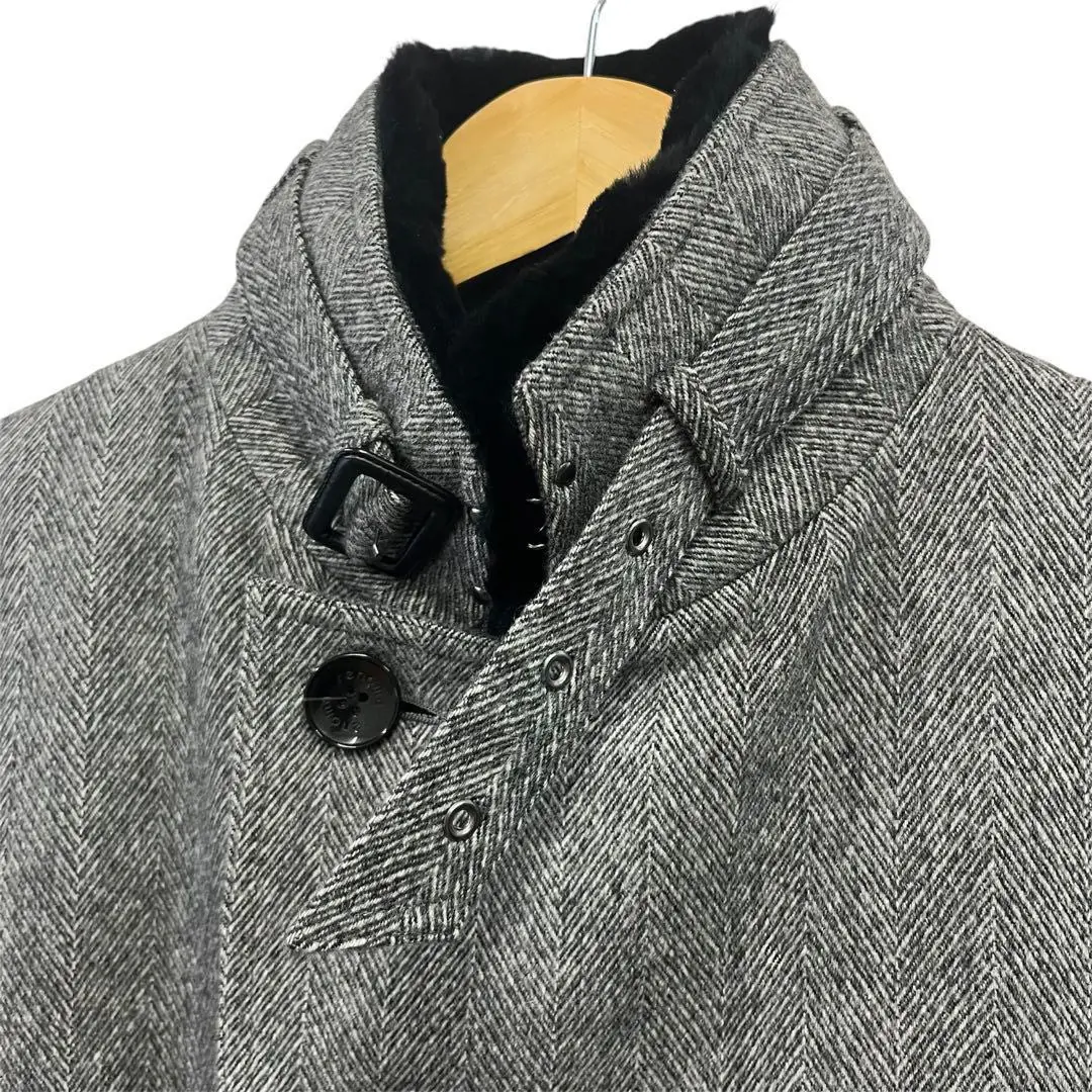 <美品> 特価 レノマ オム renoma HOMME ウールコート グレー S 美品> 特価 レノマ オム renoma HOMME ウールコート グレー