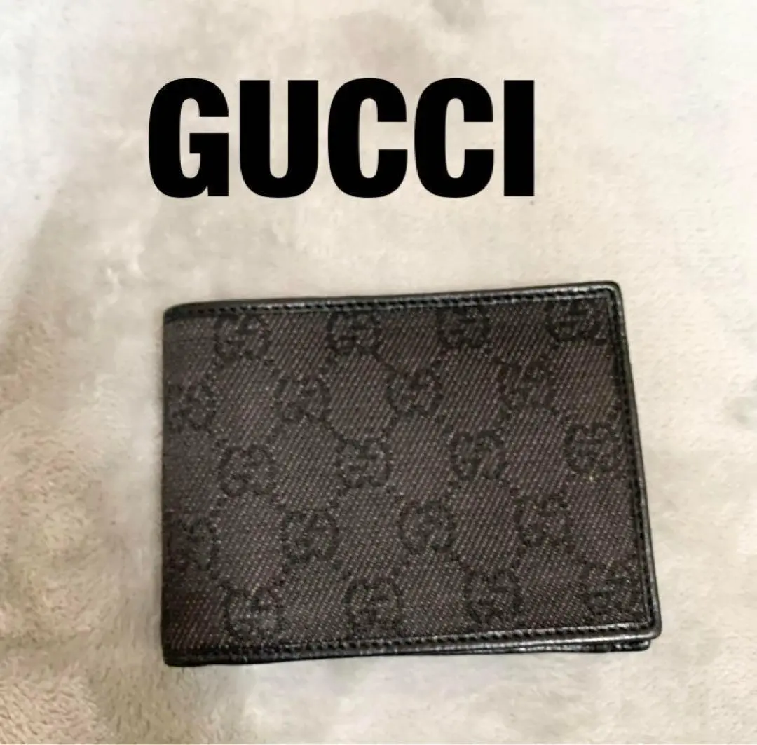 Thumbnail of GUCCI Gucci wallet bi-fold black coin case card holder