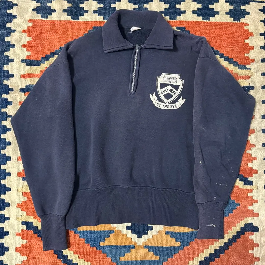 60's Champion ランタグ ハーフジップ 半袖スウェット USA製