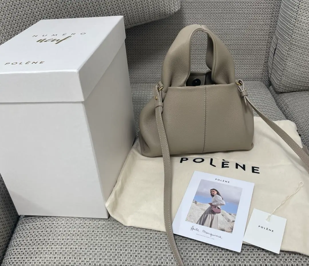 あらじーん⭐︎POLÈNE ポレーヌ ヌメロヌフ　トープ Polène | バッグ - Numéro Neuf - トープ テクスチャード
