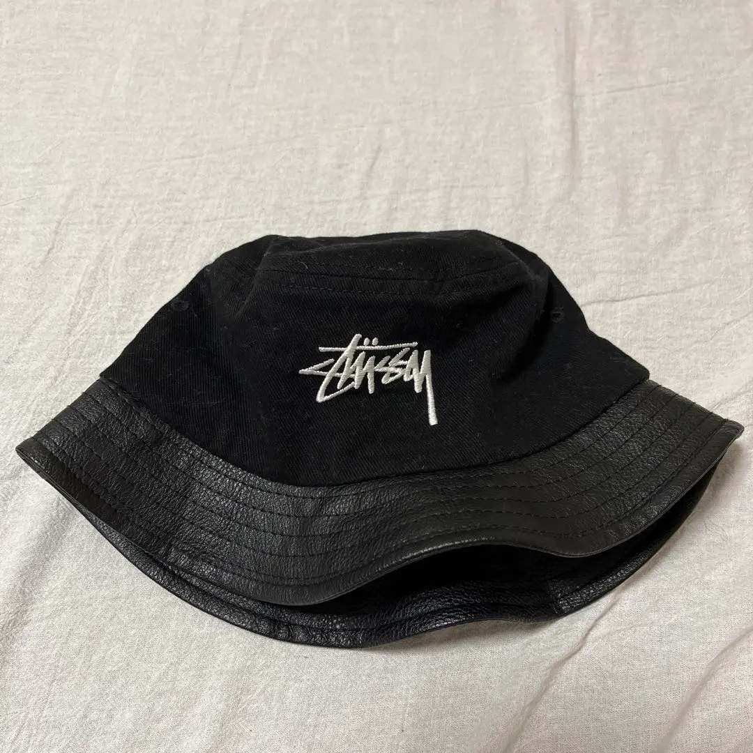 old stussy バケットハット　ゴートレザー 本皮　ポークパイハット 2025年最新】stussy バケットハット レザーの人気アイテム