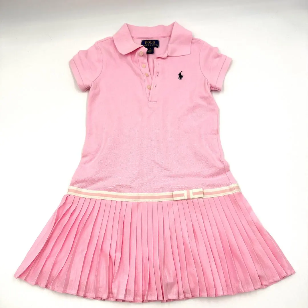 Thumbnail of Polo Ralph Lauren Kids Polo Shirt Pleated Dress 110